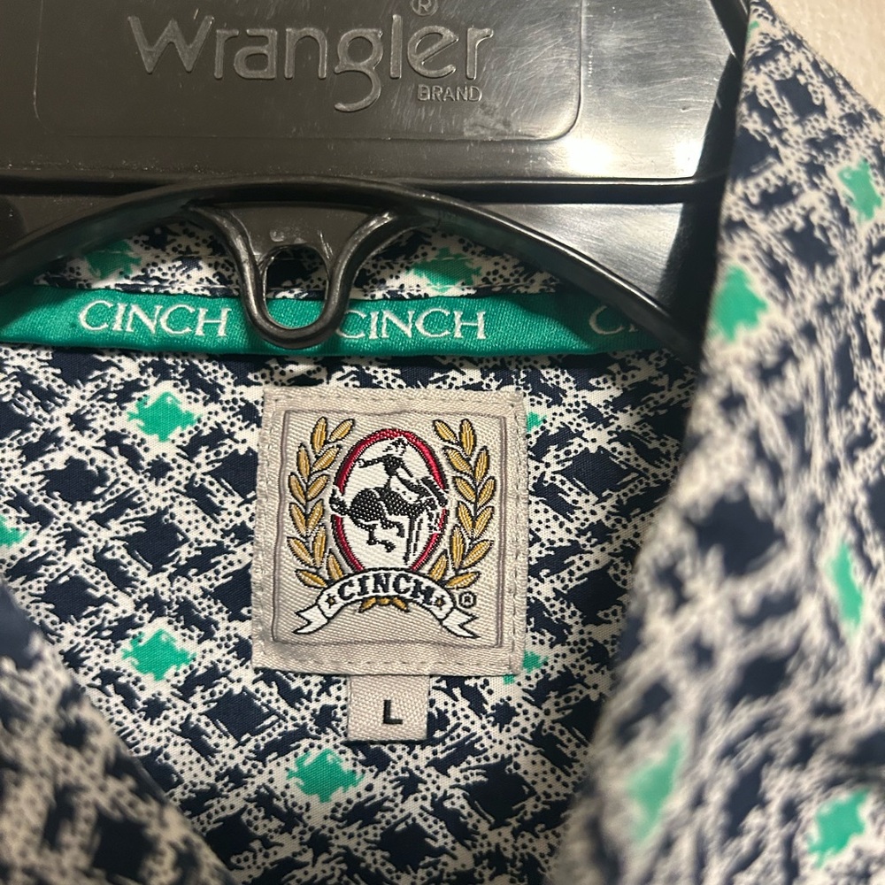 Cinch size large green/white/black